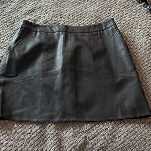Lulu's Sleek Black Mini Skirt